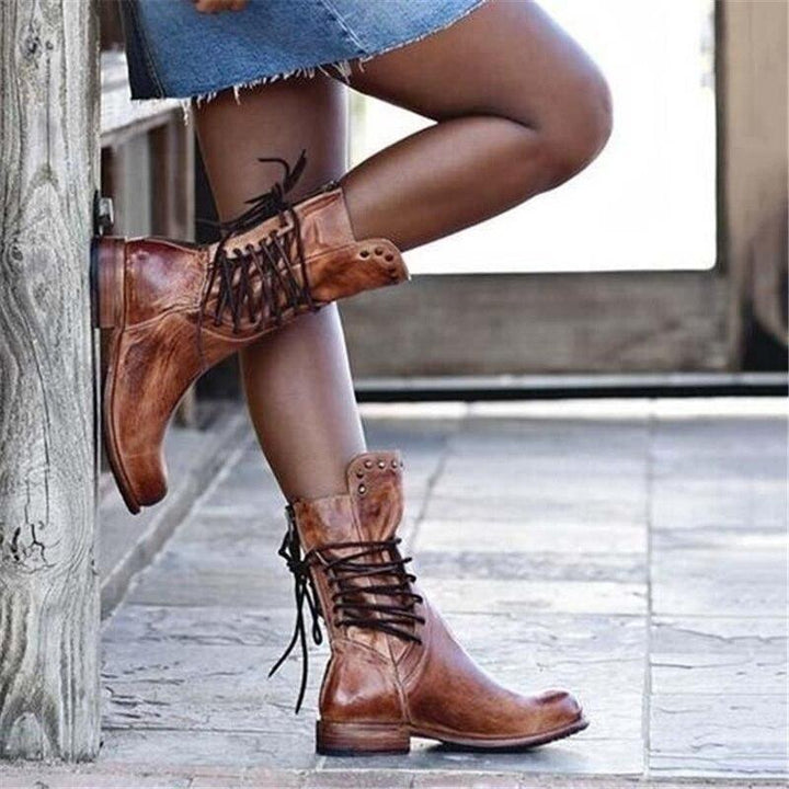 Lyla™ - Vintage Studded Ankle Boots