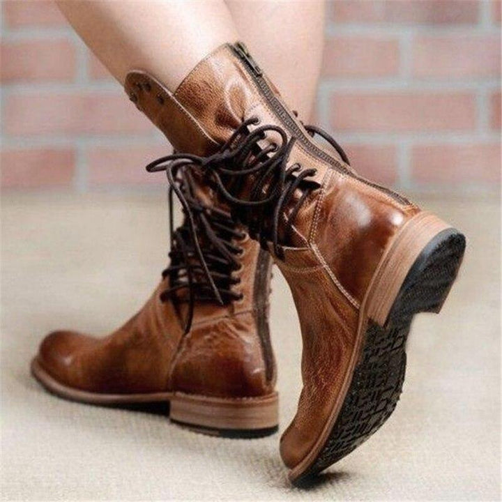 Lyla™ - Vintage Studded Ankle Boots