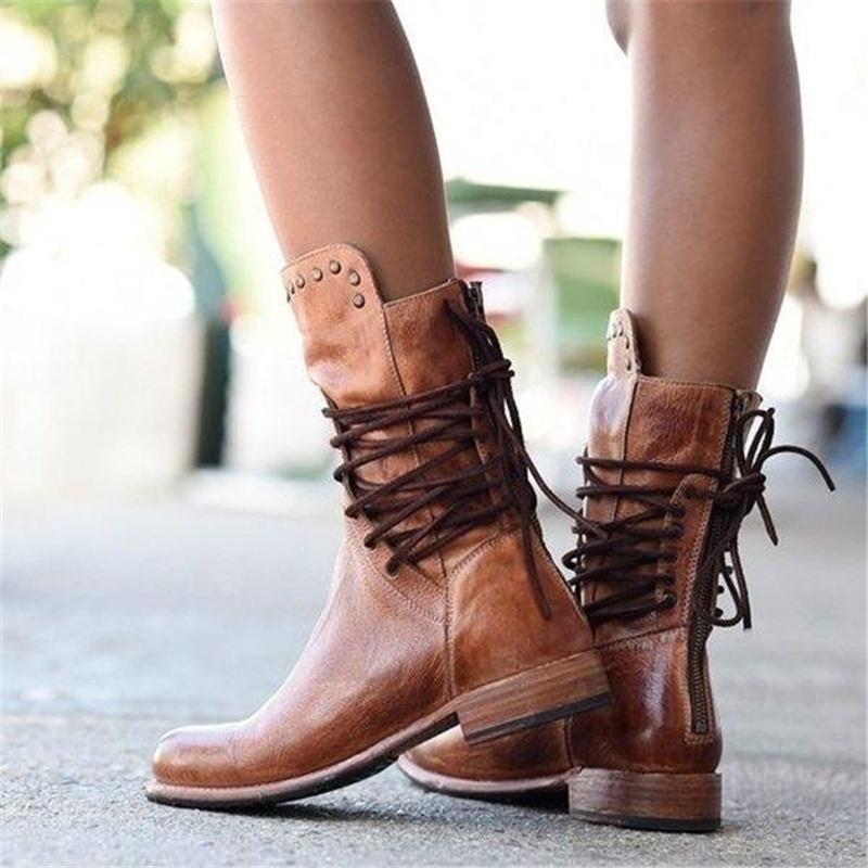 Lyla™ - Vintage Studded Ankle Boots