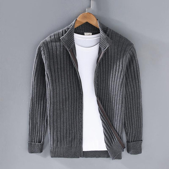 EssentialWarmth™ - Ribbed Zip Cardigan