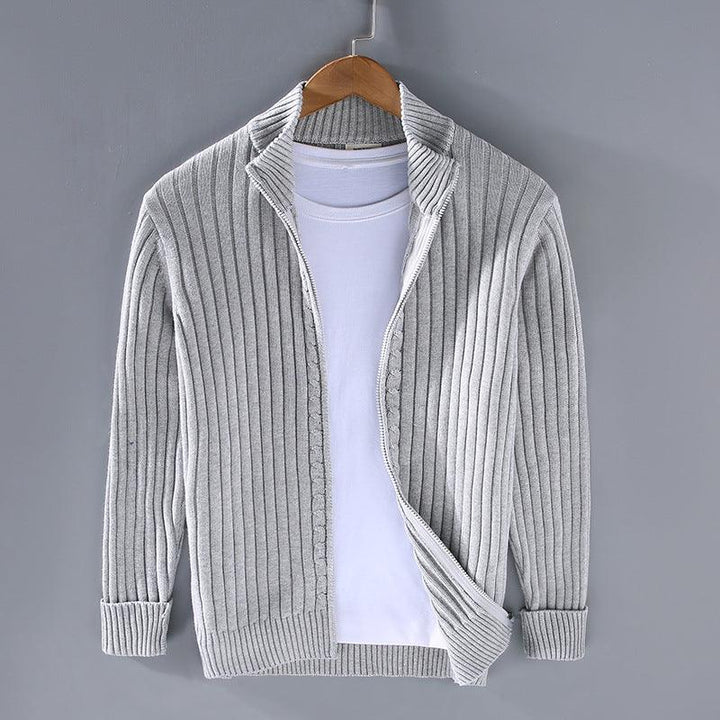 EssentialWarmth™ - Ribbed Zip Cardigan