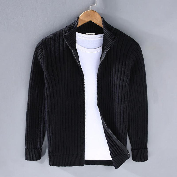 EssentialWarmth™ - Ribbed Zip Cardigan