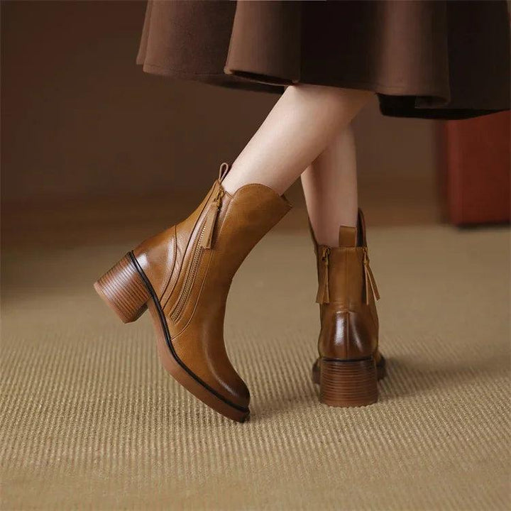 Ember™ - Chic Zip-Up Ankle Boots