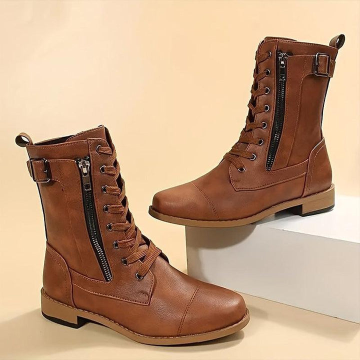 Varenna™ - Classic Zipper Combat Boot