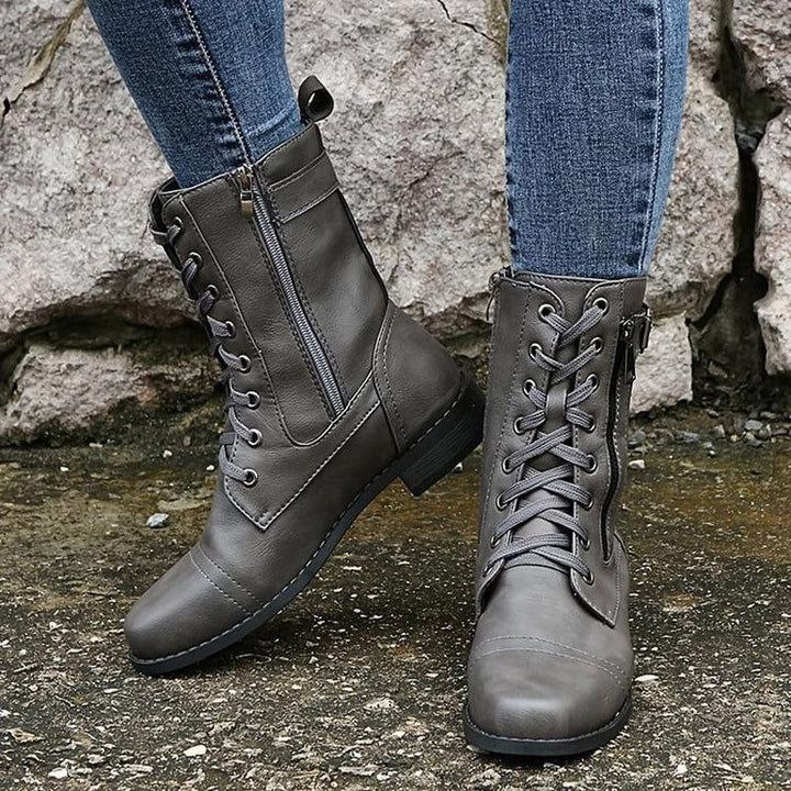 Varenna™ - Classic Zipper Combat Boot