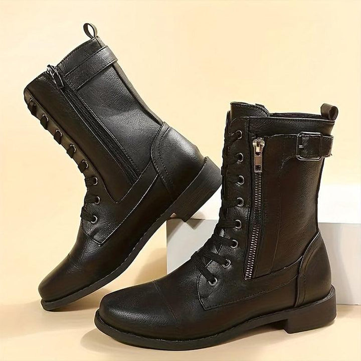 Varenna™ - Classic Zipper Combat Boot